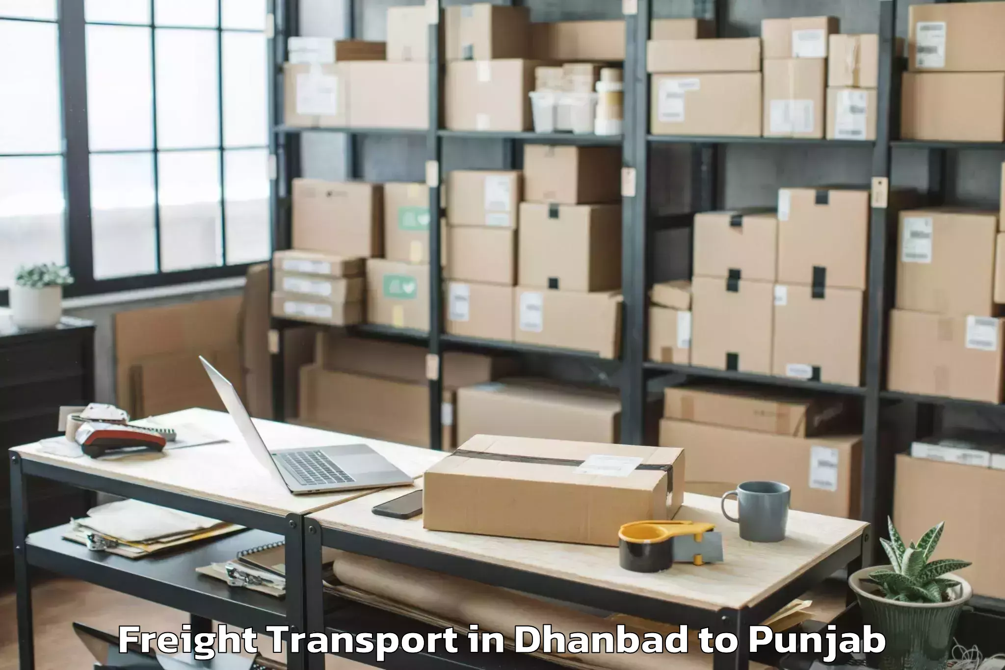 Dhanbad to Dhariwal Freight Transport Booking